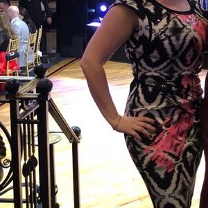 Herve Ledger size L dress black, white and pink